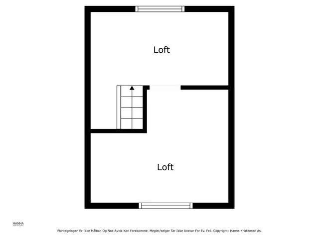 Plantegning av loftet/hemsen